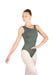 Ballet Rosa Women's Bianca Asymmetrical V Back Tank Leotard