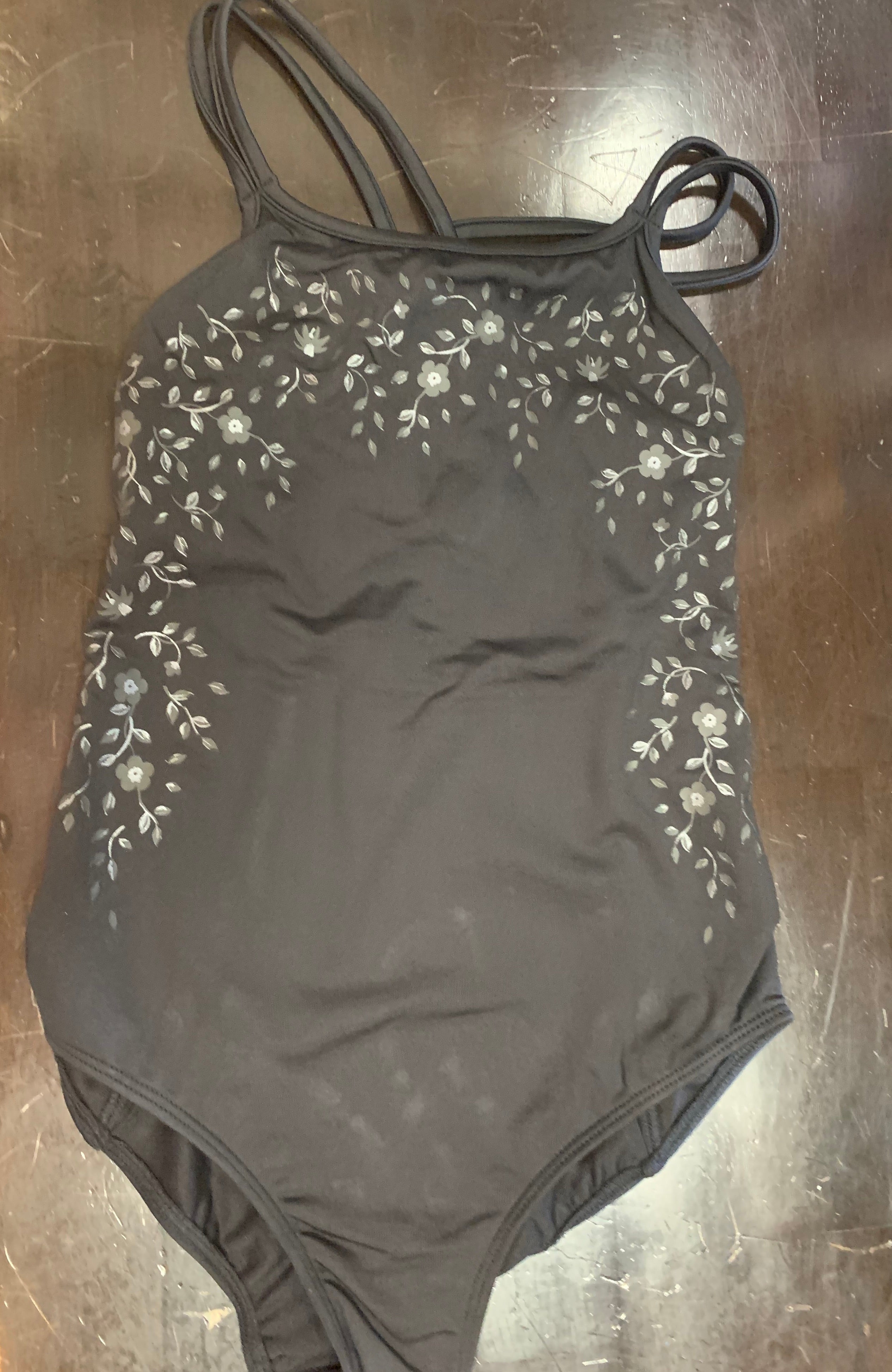 Bloch Girl's Scoop Neck Vine Print Cami Leo