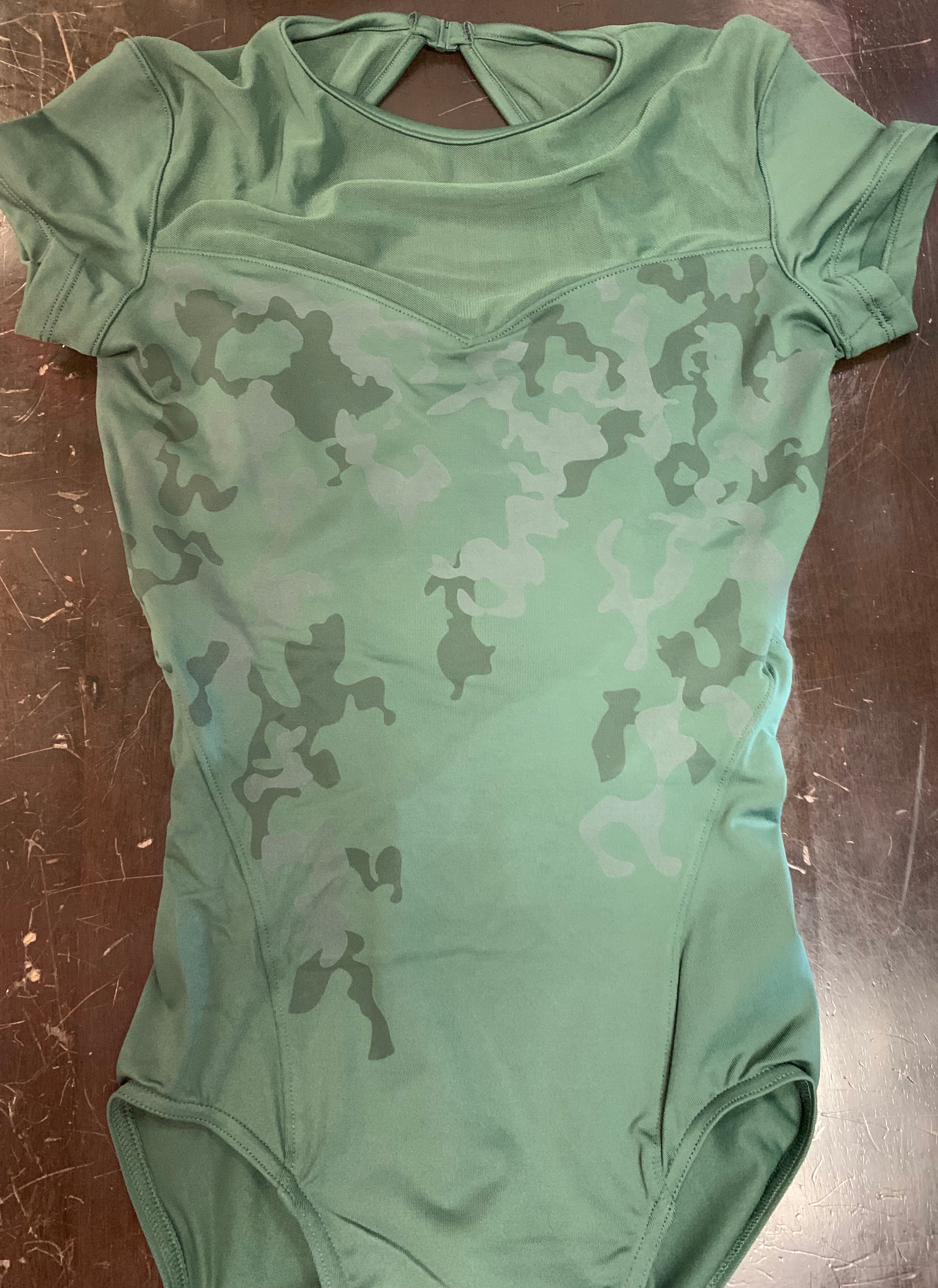 Bloch Women's Front Camo Print Cap Sleeve