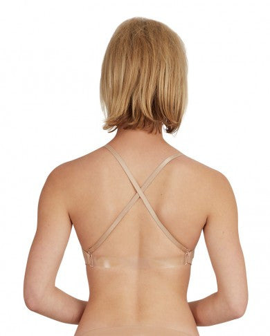 Capezio Nude Seamless Clear Back Bra
