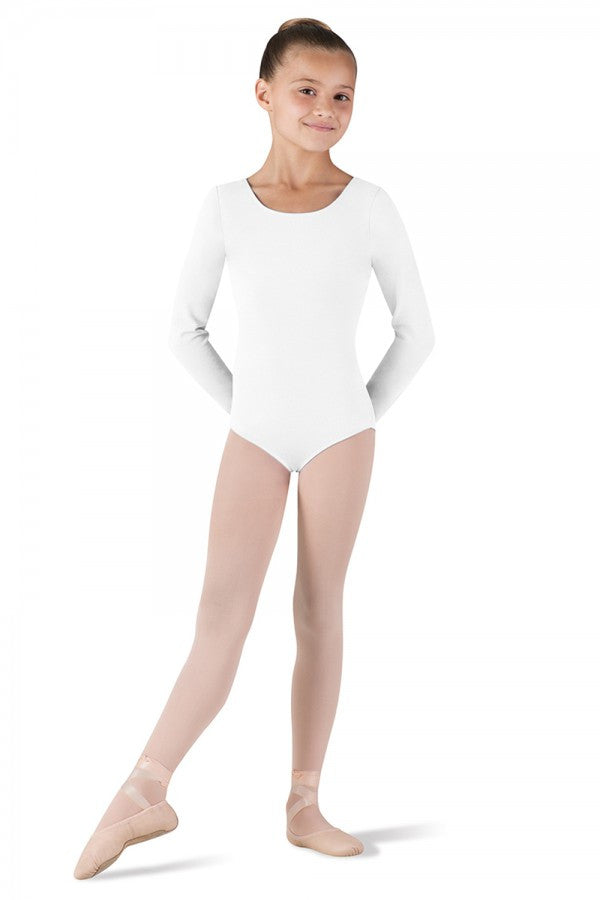 Bloch Girl's Long Sleeve Round Neck Leotard